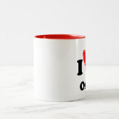 I Liebe Oslo Zweifarbige Tasse (Mittel)