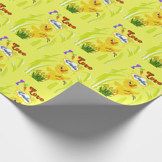 I Liebe Oster Geschenkpapier (Ecke)