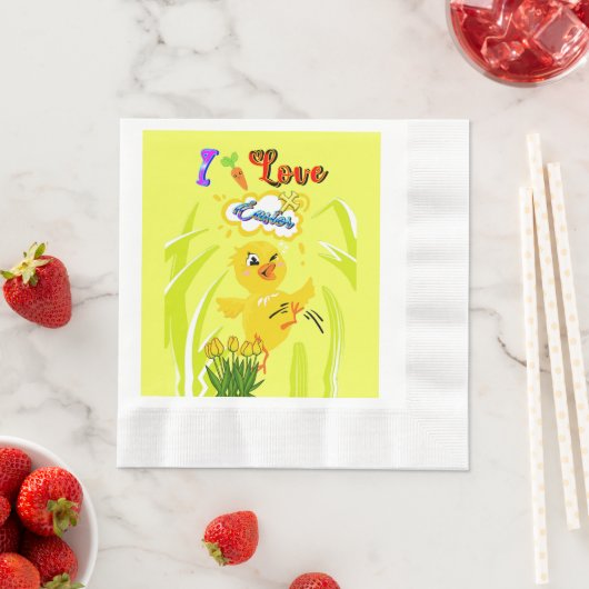 I Liebe Oster Serviette (Beispiel)