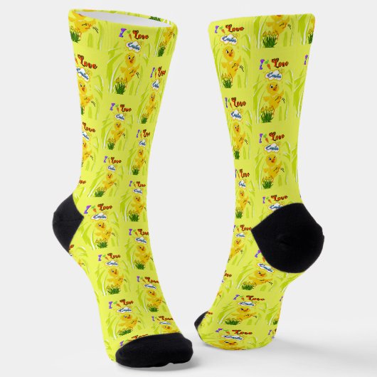 I Liebe Oster Socken (Gewinkelt)