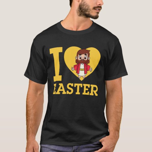 I Liebe Osterfeier ich Ostern Christlich Jesus Chr T-Shirt (Vorderseite)