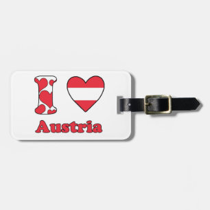 I Liebe Österreich Gepäckanhänger