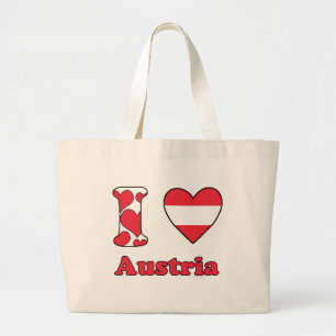 I Liebe Österreich Jumbo Stoffbeutel