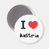 I Liebe Österreich Magnet (Vorderseite/Rückseite)