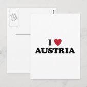 I Liebe Österreich Postkarte (Vorne/Hinten)