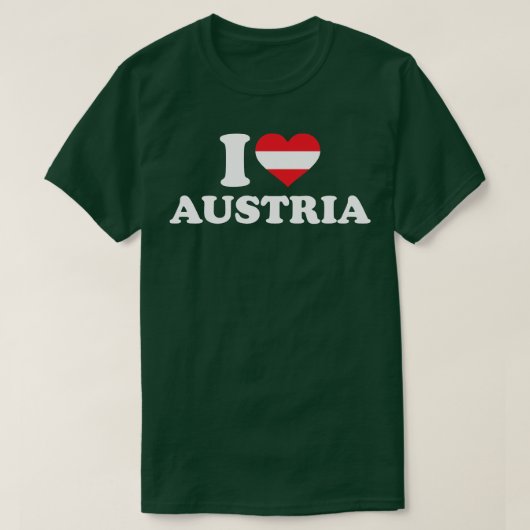 I Liebe Österreich T-Shirt (Design vorne)