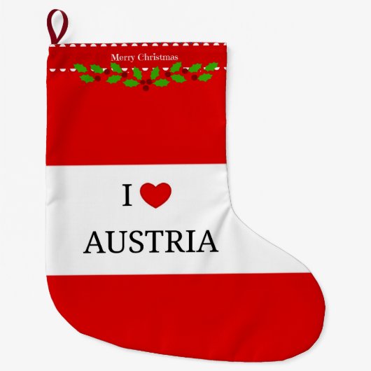 I Liebe Österreich, Weihnachtsdesign Großer Weihnachtsstrumpf (Vorderseite)