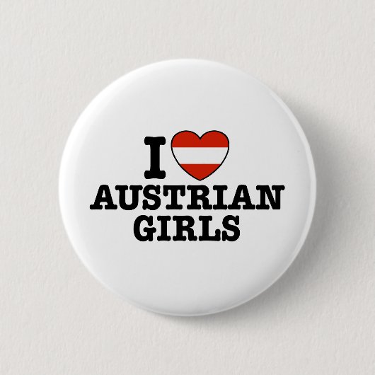 I Liebe Österreichische Girls Button (Vorderseite)