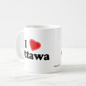 I Liebe Ottawa Kaffeetasse (Vorderseite Links)