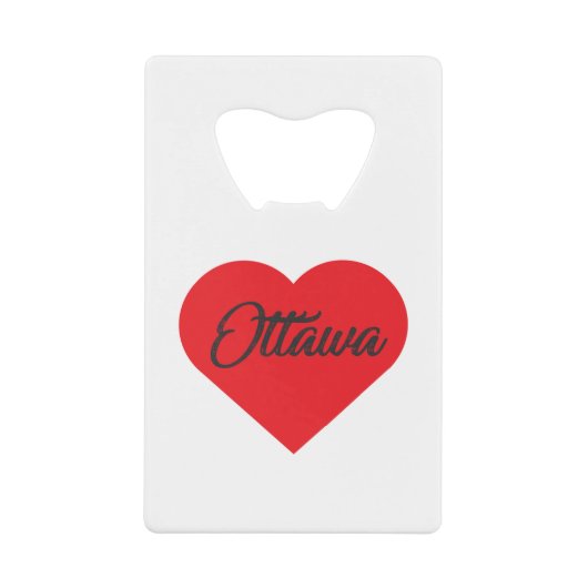 I Liebe Ottawa - Kanada Geldbeutel Flaschenöffner (Vorderseite)