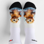 I Liebe Otters Niedliches Meer Otter in Wasser Per Socken (Oben)