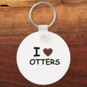 I Liebe OTTERS Schlüsselanhänger (Vorderseite)