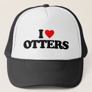 I LIEBE OTTERS TRUCKERKAPPE