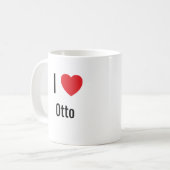 I Liebe Otto Kaffeetasse (Vorderseite Links)