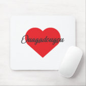 I Liebe Ouagadougou - Burkina Faso Mousepad (Mit Mouse)