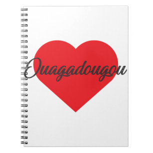 I Liebe Ouagadougou - Burkina Faso Notizblock