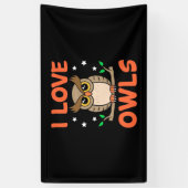 I Liebe Owls Banner (Vertikal)