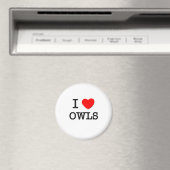 I Liebe Owls Magnet (In Situ (Geschirrspüler))