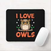 I Liebe Owls Mousepad (Mit Mouse)