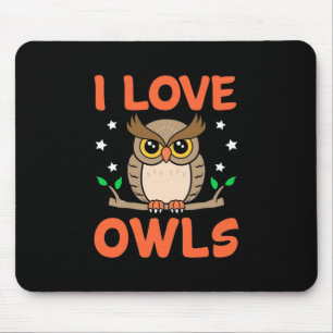 I Liebe Owls Mousepad