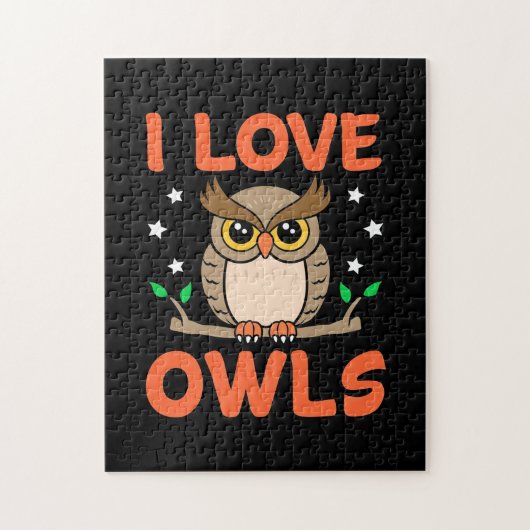 I Liebe Owls Puzzle (Vertikal)