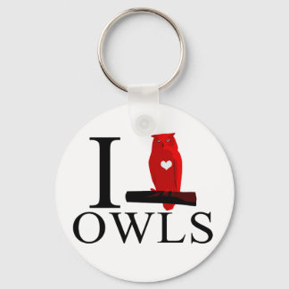 I Liebe Owls Schlüsselanhängers Schlüsselanhänger
