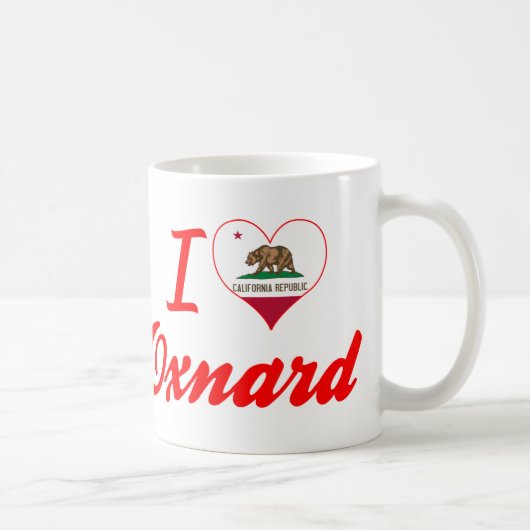 I Liebe Oxnard, Kalifornien Kaffeetasse (Rechts)