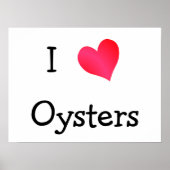 I Liebe Oysters Poster (Vorne)
