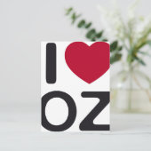 I Liebe oz Postkarte (Stehend Vorderseite)