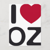 I Liebe oz Postkarte (Vorderseite)
