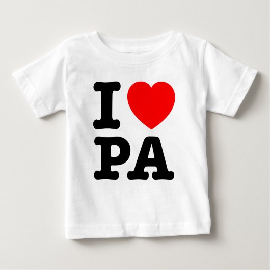 I LIEBE PA Pennsylvania Baby T-shirt (Vorderseite)