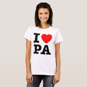 I LIEBE PA Pennsylvania T-Shirt (Vorne ganz)