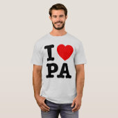 I LIEBE PA Pennsylvania T-Shirt (Vorne ganz)