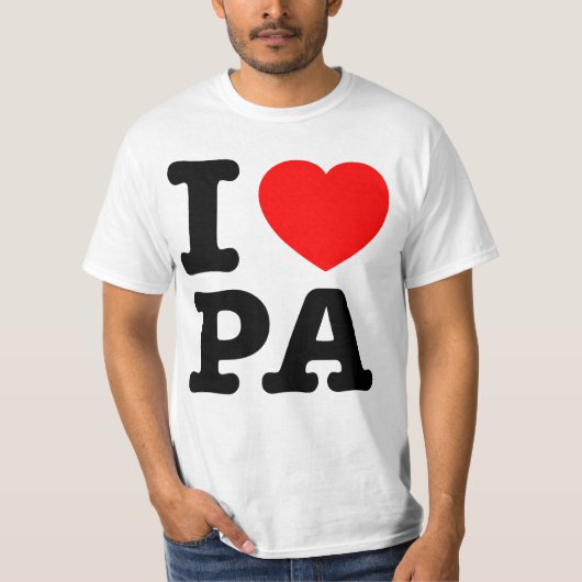 I LIEBE PA Pennsylvania T-Shirt (Vorderseite)