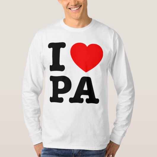 I LIEBE PA Pennsylvania T-Shirt (Vorderseite)