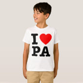I LIEBE PA Pennsylvania T-Shirt (Vorne ganz)