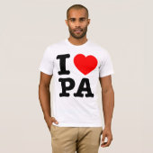 I LIEBE PA Pennsylvania T-Shirt (Vorne ganz)