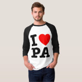 I LIEBE PA Pennsylvania T-Shirt (Vorne ganz)