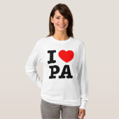I LIEBE PA Pennsylvania T-Shirt (Vorne ganz)