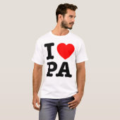 I LIEBE PA Pennsylvania T-Shirt (Vorne ganz)
