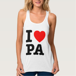 I LIEBE PA Pennsylvania Tank Top