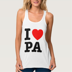 I LIEBE PA Pennsylvania Tank Top