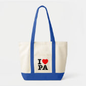 I LIEBE PA Pennsylvania Tragetasche (Vorne)