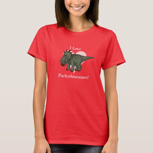 I Liebe Pachyrhinosaurs! T-Shirt (Vorderseite)