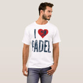 I Liebe Padel T-Shirt (Vorne ganz)