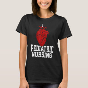 I Liebe Pädiatrische Krankenpfleger Peds Nurie T-Shirt