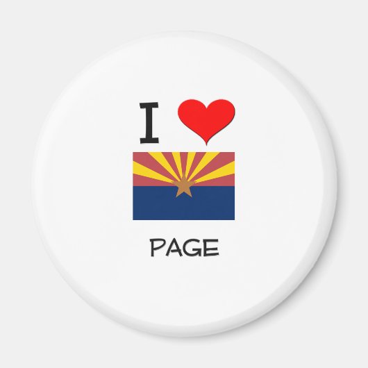 I Liebe PAGE Arizona Magnet (Vorne)