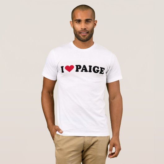 I LIEBE PAIGE T-Shirt (Vorne ganz)