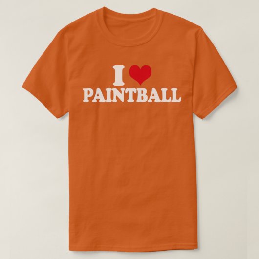 I Liebe Paintball T-Shirt (Design vorne)