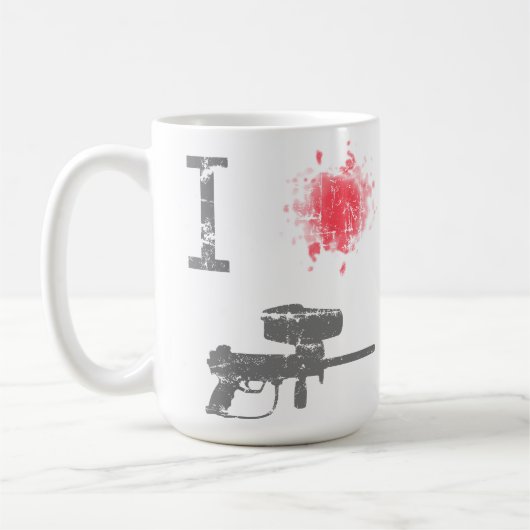 I Liebe Paintballing Kaffeetasse (Links)